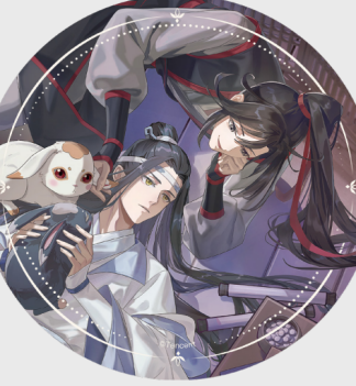 The Grandmaster of Demonic Cultivation - Badge Couple XXL Glitzer