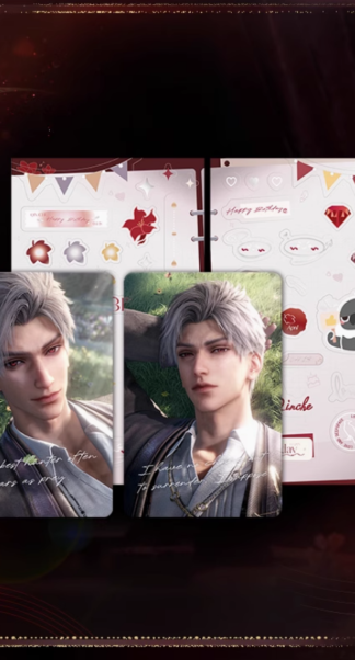 Love & Deepspace Birthday Edition Sylus - 2 Photocards + 2 Stickersheets